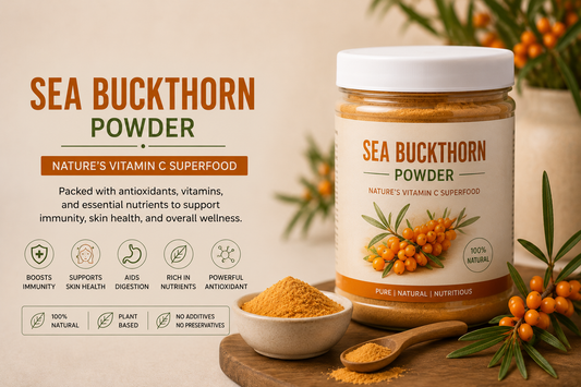 Sea Buckthorn Powder – Benefits, Uses &amp; Why It Deserves a Place in Your Daily Wellness Routine