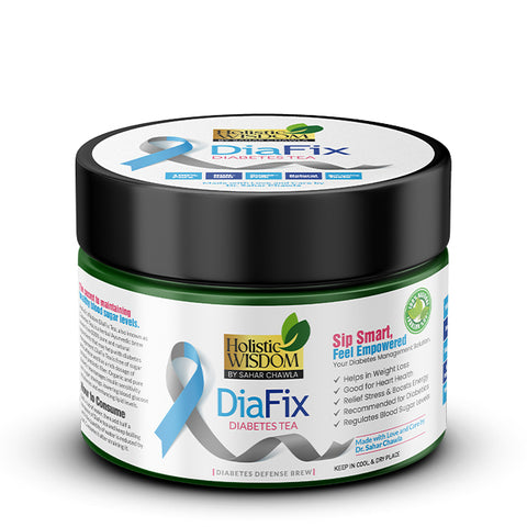 DiaFix Tea - Diabetes Tea- Controls Blood Sugar Levels, Lower Cholesterol, Helps in Weight Loss, Perfect Fit for Diabetics!
