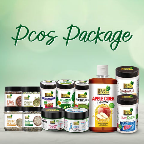 PCOS Package - Moringa Powder, DiaFix Tea, Bitter Melon (Karela Extract), Apple Cider Vinegar, Hormolance Powder, Liver Detox, Shatavari Powder, Pcos Tea, SunFlower Seeds, Pumpkin Seeds, Flax Seeds, Mix Seeds, Sesame Seeds